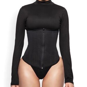 Vshape X YouTuber Waist Trainer 9 Rods Black